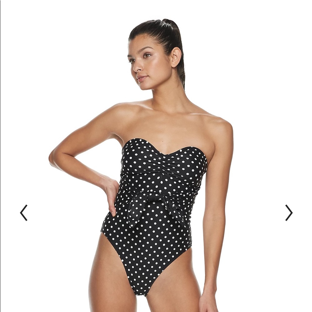 NWT WeWoreWhat Tie Front Swimsuit